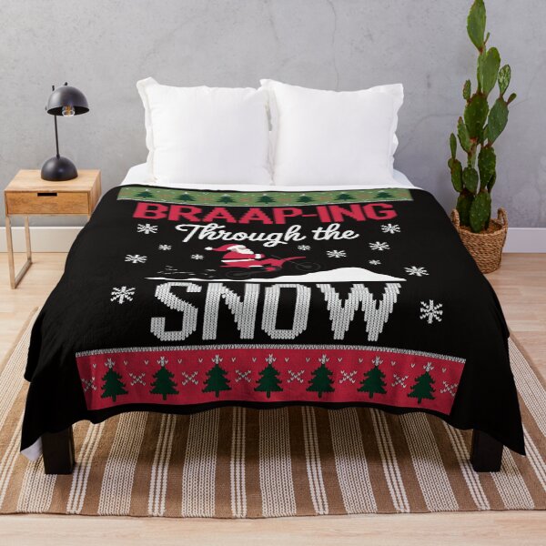 Item preview, Braaap-ing Through The Snow Ugly Motocross Christmas designed and sold by silladive.