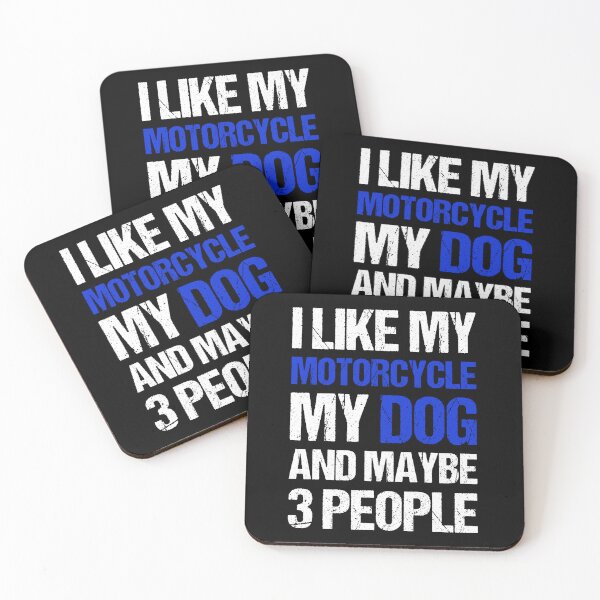 Item preview, I Like My Motorcycle My Dog and Maybe 3 People Funny Biker designed and sold by JRRTs.