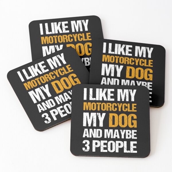 Item preview, I Like My Motorcycle My Dog and Maybe 3 People Funny Biker designed and sold by JRRTs.