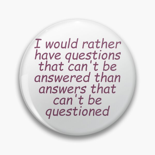 Item preview, It's always good to have questions on the table designed and sold by fristsmokie.
