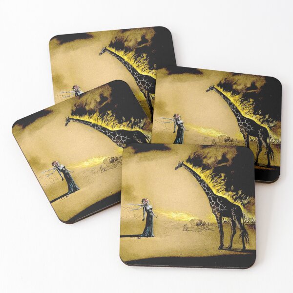 Item preview, BURNING GIRAFFE : Vintage 1937  Abstract Painting Print designed and sold by posterbobs.