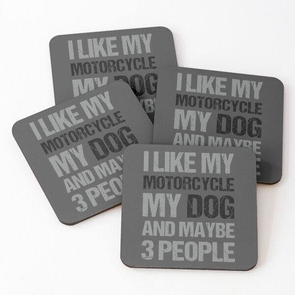 Item preview, I Like My Motorcycle My Dog and Maybe 3 People Funny Biker designed and sold by JRRTs.