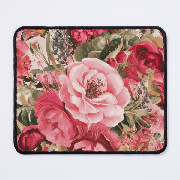 Item preview, Vintage Pink Rose Garden Floral Pattern designed and sold by Ed & Harmony.