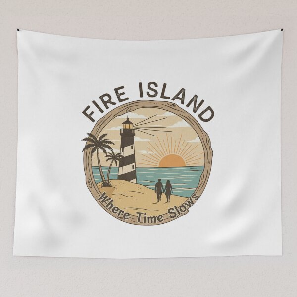 Item preview, Fire Island Beach Life Activewear Tee - Summer Vibes & Coastal Fitness Apparel designed and sold by FitEnvy.