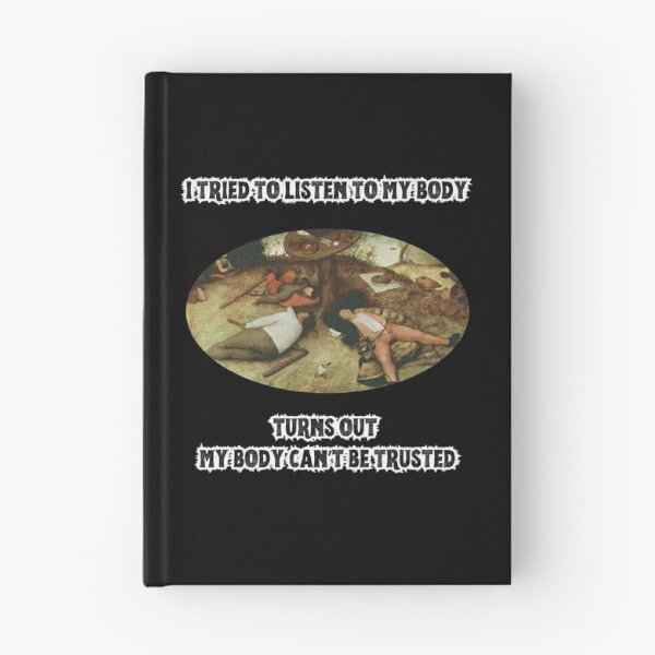 Item preview, MY BODY CAN'T BE TRUSTED Art | Funny Classical Painting Humor designed and sold by Thorn & Ember.