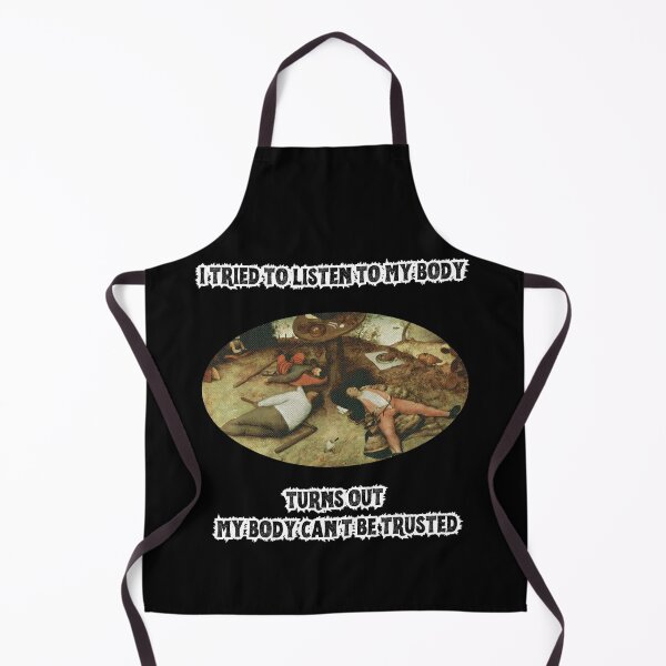 Item preview, MY BODY CAN'T BE TRUSTED Art | Funny Classical Painting Humor designed and sold by Thorn & Ember.