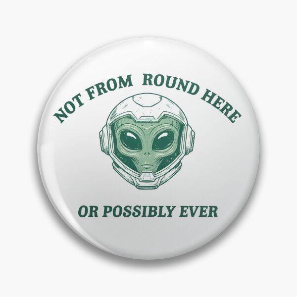 Item preview, Not From Round Here Alien Illustration designed and sold by Senkov.