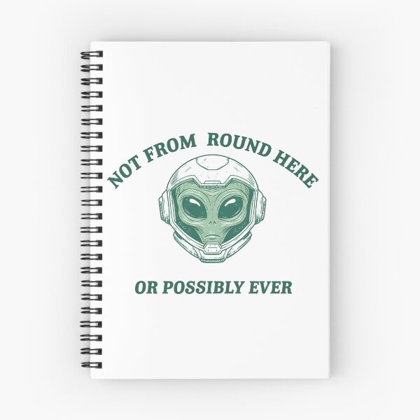 Item preview, Not From Round Here Alien Illustration designed and sold by Senkov.