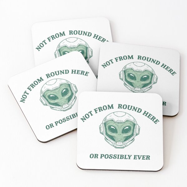 Item preview, Not From Round Here Alien Illustration designed and sold by Senkov.