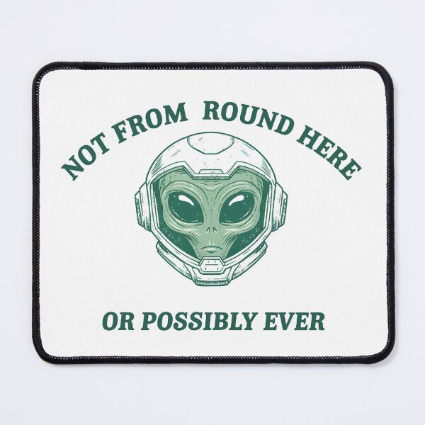 Item preview, Not From Round Here Alien Illustration designed and sold by Senkov.