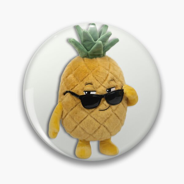 Item preview, Sir Spike Cool Pineapple - Boss Smirk Kawaii Plushmoji designed and sold by Velvet Studio | Sailguga.
