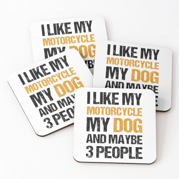 Item preview, I Like My Motorcycle My Dog and Maybe 3 People Funny Biker designed and sold by JRRTs.