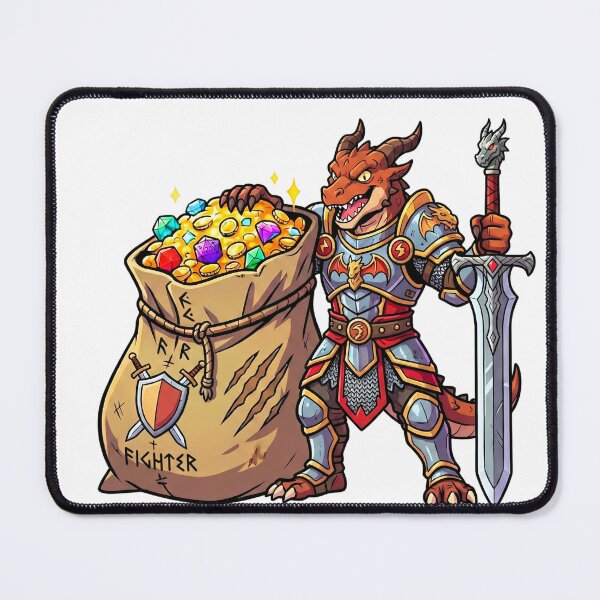 Item preview, Dragonborn Fighter: Warrior's Hoard designed and sold by SkinnyFlatWhite.