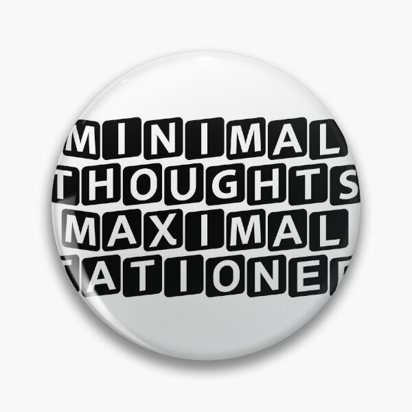 Item preview, Minimal Thoughts, Maximal Stationery designed and sold by Ninjacatoff.