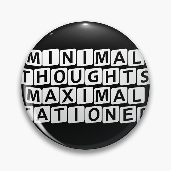 Item preview, Minimal Thoughts, Maximal Stationery designed and sold by Ninjacatoff.