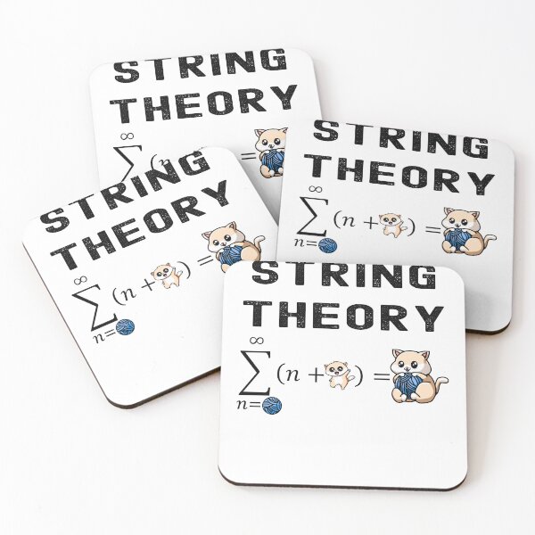 Item preview, Funny Nerdy String Theory Sigma n=Ball (n+Kitty) Physics Science Teacher Black Text designed and sold by MathWare MathClips.