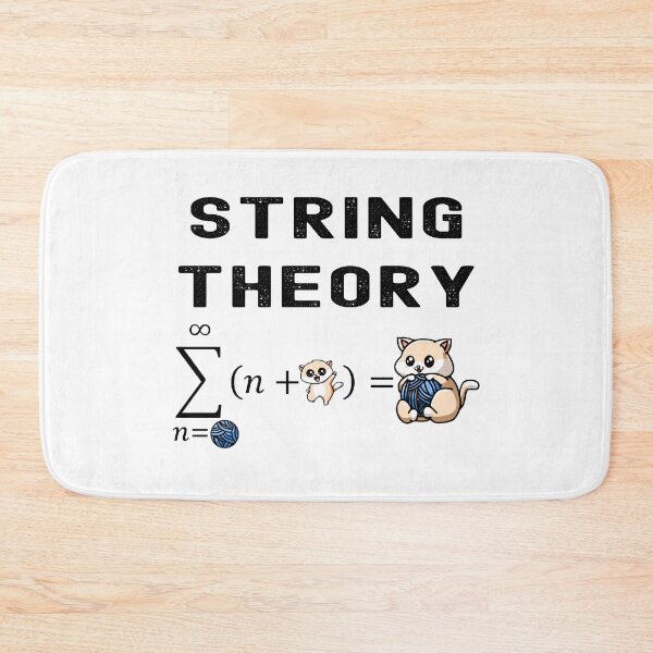 Item preview, Funny Nerdy String Theory Sigma n=Ball (n+Kitty) Physics Science Teacher Black Text designed and sold by MathWare MathClips.
