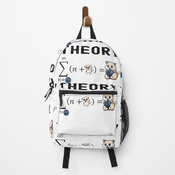 Item preview, Funny Nerdy String Theory Sigma n=Ball (n+Kitty) Physics Science Teacher Black Text designed and sold by MathWare MathClips.
