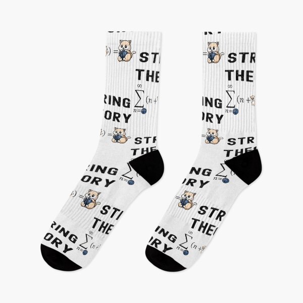 Item preview, Funny Nerdy String Theory Sigma n=Ball (n+Kitty) Physics Science Teacher Black Text designed and sold by MathWare MathClips.