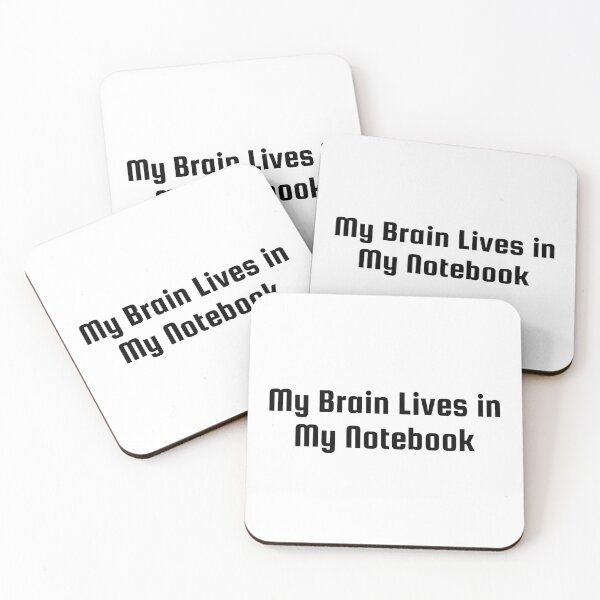 Item preview, My Brain Lives in My Notebook designed and sold by Ninjacatoff.