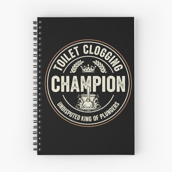Item preview, Toilet Clogging Champion - Undisputed King of Plungers Vintage Badge designed and sold by axiksa10.