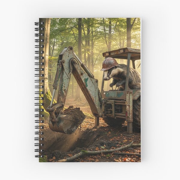 Item preview, Badger Digs His Burrow Under a Beech Tree designed and sold by Tridentulus.