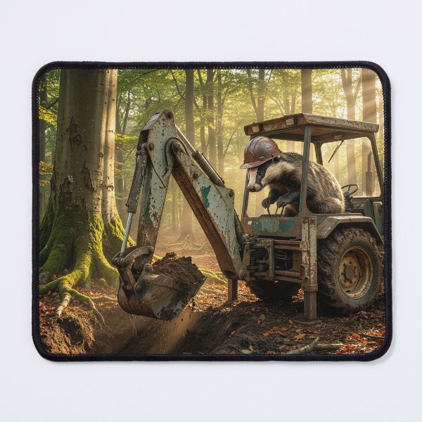 Item preview, Badger Digs His Burrow Under a Beech Tree designed and sold by Tridentulus.