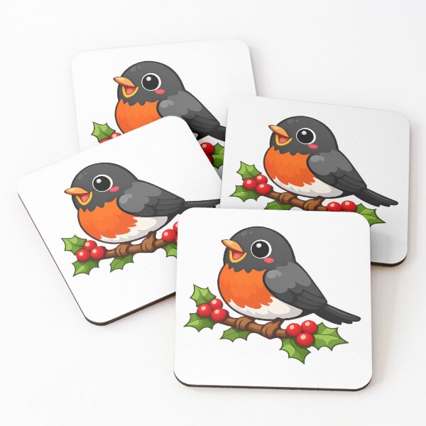 Item preview, Happy American Robin designed and sold by NatureNim.