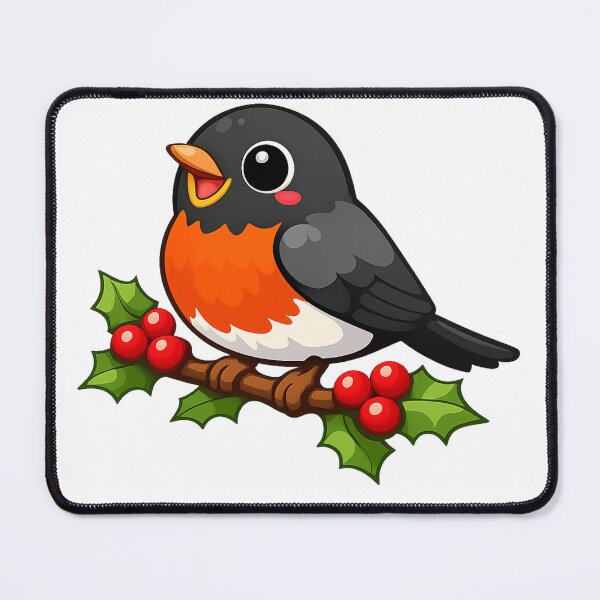 Item preview, Happy American Robin designed and sold by NatureNim.