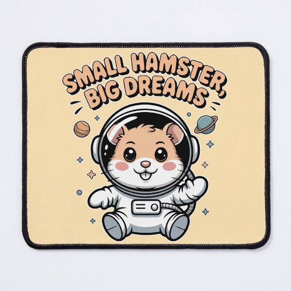 Item preview, Small Hamster Big Dreams - Cute Astronaut Hamster designed and sold by Pluto ⭐️.