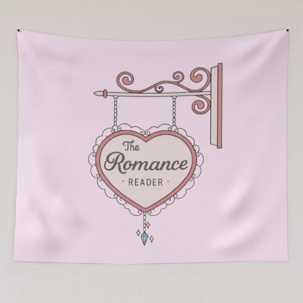 Item preview, The Romance Reader Heart Sign – Romance Book Lover Aesthetic Design designed and sold by theliteraryedit.