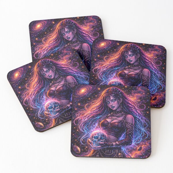 Item preview, Cosmic Sorceress Goddess – Neon Psychedelic Space Fantasy Art designed and sold by Expl0rer.