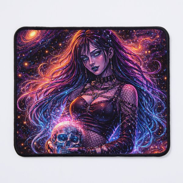 Item preview, Cosmic Sorceress Goddess – Neon Psychedelic Space Fantasy Art designed and sold by Expl0rer.