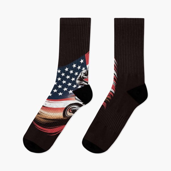 Item preview, American Flag Motocross Dirt Bike designed and sold by hettingerchaim.