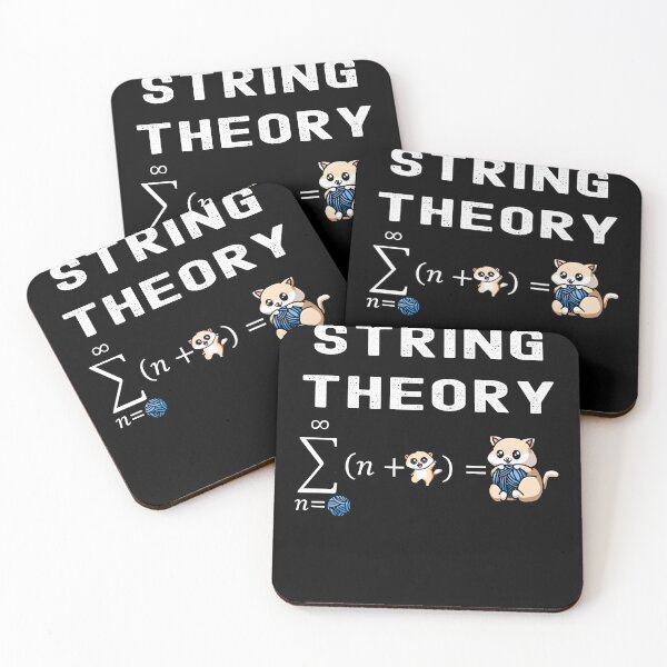 Item preview, Funny Nerdy String Theory Sigma n=Ball (n+Kitty) Physics Science Teacher White Text designed and sold by MathWare MathClips.