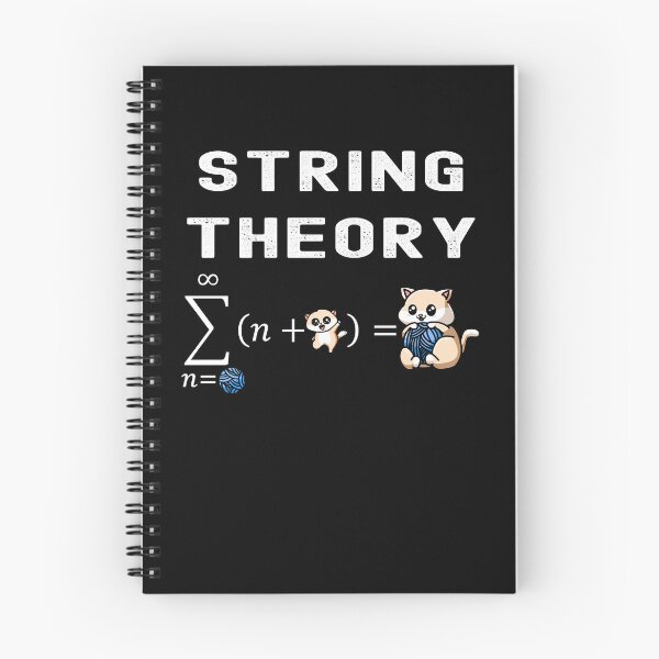 Item preview, Funny Nerdy String Theory Sigma n=Ball (n+Kitty) Physics Science Teacher White Text designed and sold by MathWare MathClips.