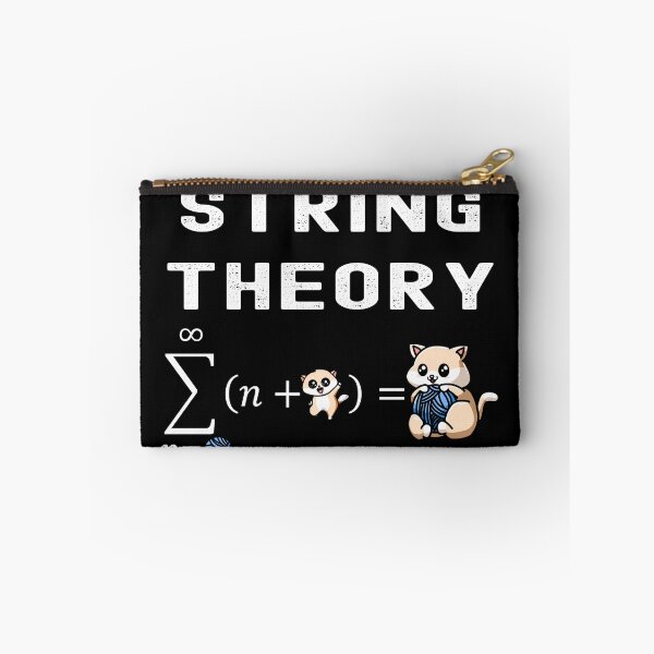Item preview, Funny Nerdy String Theory Sigma n=Ball (n+Kitty) Physics Science Teacher White Text designed and sold by MathWare MathClips.