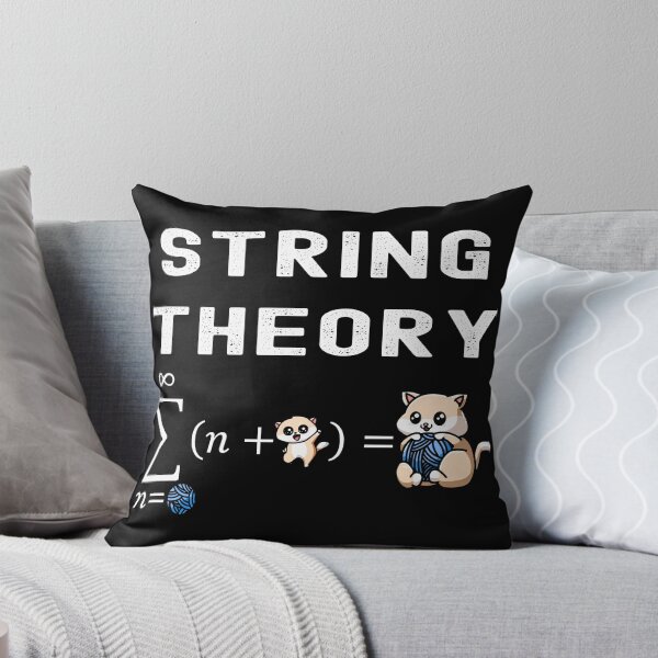 Item preview, Funny Nerdy String Theory Sigma n=Ball (n+Kitty) Physics Science Teacher White Text designed and sold by MathWare MathClips.