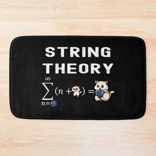 Item preview, Funny Nerdy String Theory Sigma n=Ball (n+Kitty) Physics Science Teacher White Text designed and sold by MathWare MathClips.