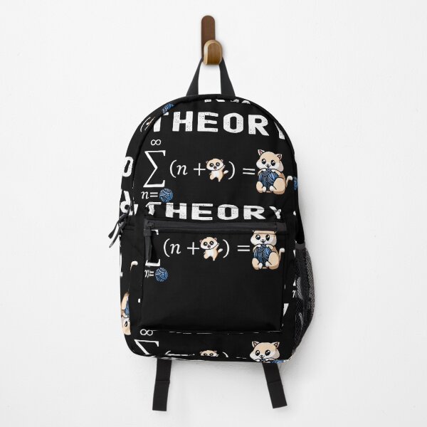 Item preview, Funny Nerdy String Theory Sigma n=Ball (n+Kitty) Physics Science Teacher White Text designed and sold by MathWare MathClips.