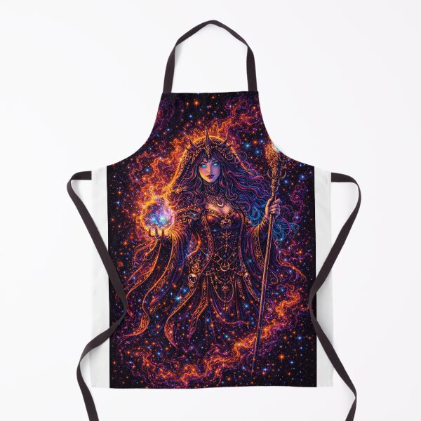 Item preview, Celestial Mage Goddess – Neon Cosmic Fantasy Space Art designed and sold by Expl0rer.