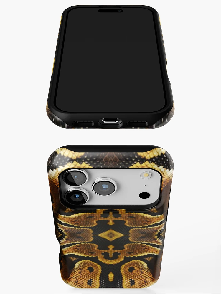 Thumbnail 3 of 4, iPhone Case, Ball Python Pattern designed and sold by MoodyMuseArt.
