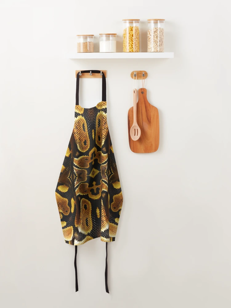 Thumbnail 4 of 6, Apron, Ball Python Pattern designed and sold by MoodyMuseArt.