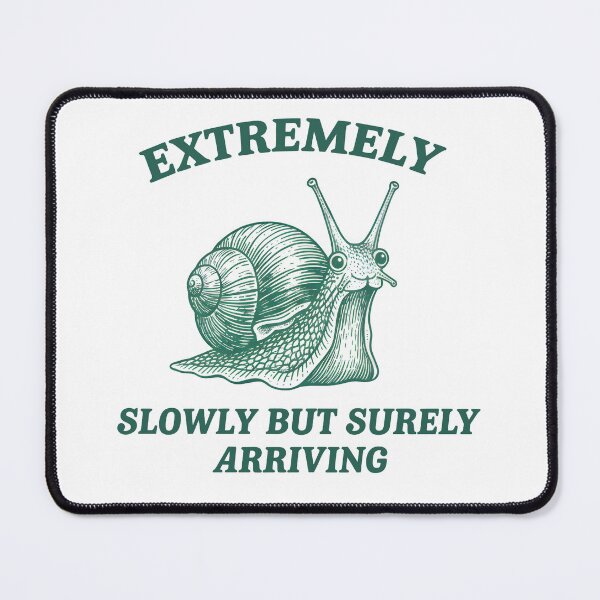 Item preview, Extremely Slowly But Surely Arriving Snail Illustration designed and sold by Senkov.