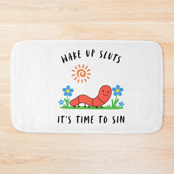 Item preview, Wake Up Sluts It's Time To Sin. funny animal shirt meme graphic tee sarcastic designed and sold by Black & Aura .