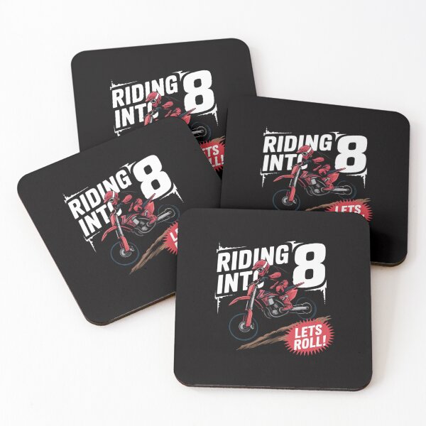 Item preview, 8th Birthday Motor Cross, Dirt Bike, Birthday Riding Into 8 designed and sold by demarioTTS.