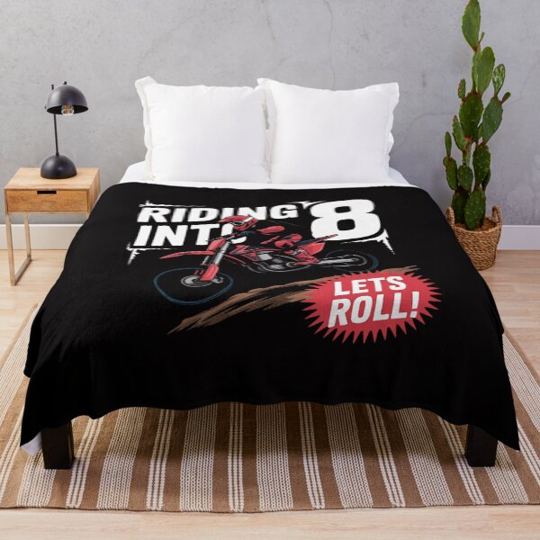 Item preview, 8th Birthday Motor Cross, Dirt Bike, Birthday Riding Into 8 designed and sold by demarioTTS.