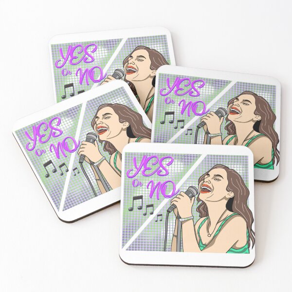 Item preview, Yes or No – Pop Art Singer Illustration designed and sold by Dospart.