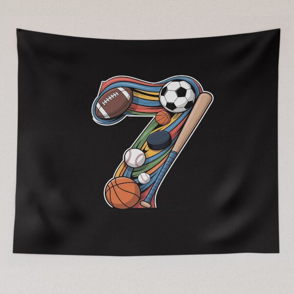 Item preview, 7th Birthday Boy Kids 7 Years Old Sports Baller designed and sold by demarioTTS.