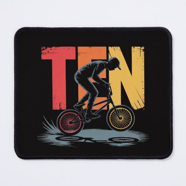 Item preview, 10 Year Old BMX Birthday Gift Party Boys Dirt Biking 10th designed and sold by demarioTTS.
